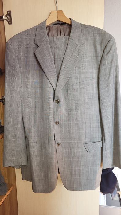 Garnitur męski kratka