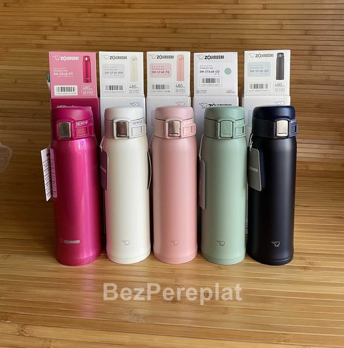 Термокружка Zojirushi SM 480 мл Navy, Khaki, Pink, Deep Cherry, White