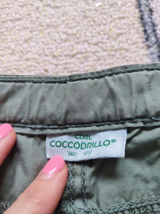 Spódniczka mini zielona jeansowa rozm 140 Coccodrillo