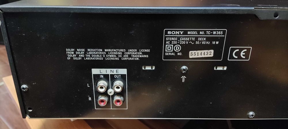 SONY model TC-W365 deck po servisie warto!