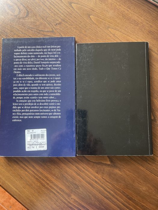 Conj. 2 livros, Daniel Sampaio e Luís Sepúlveda