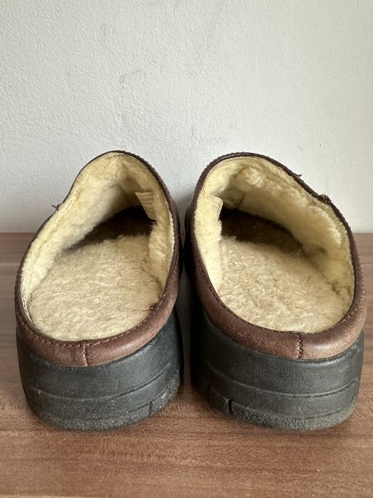Ugg Australia Leather Chodaki ocieplane