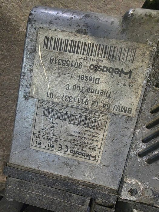 Webasto Ogrzewanie Postojowe BMW 7 E65 E66 LIFT 3.0D Części