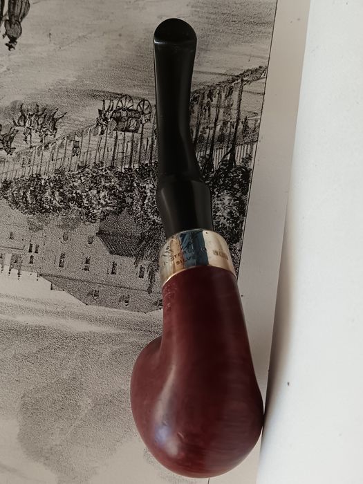 Cachimbo Petersons K&P argola em prata