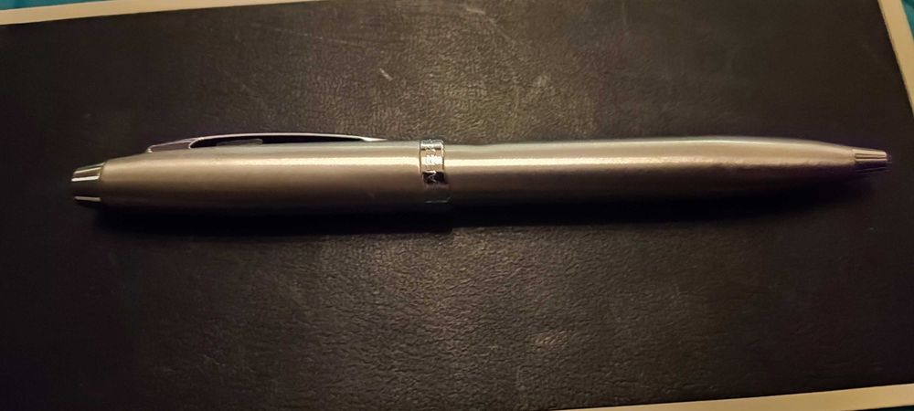 Caneta Sheaffer 100 Brushed Chrome & Cross Aventura Vermelha c/ Caixa