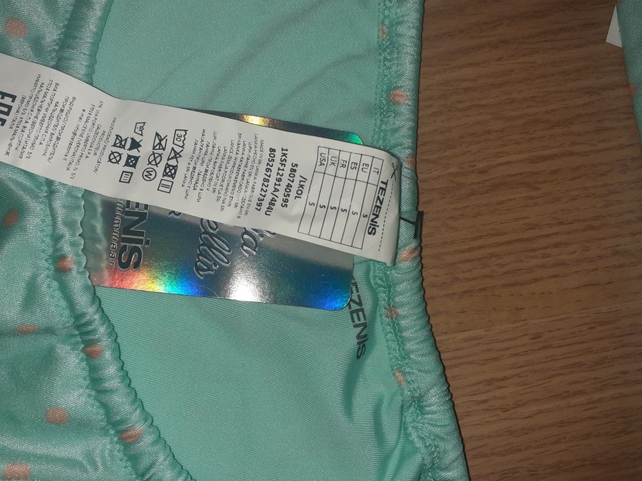 NOVO! Biquíni verde água com bolinhas da Tezenis. Tamanho S