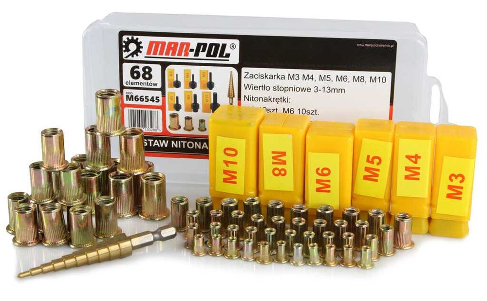 Набір заклепувальників, ніти, заклепочник M3 M4 M5 M6 M8 M10 M66545