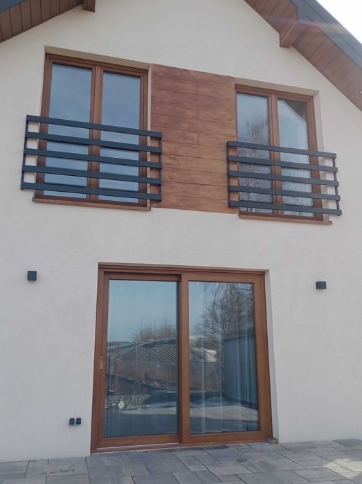 Balustrada francuska balkon francuski zewnętrzna do ściany ocynk ral