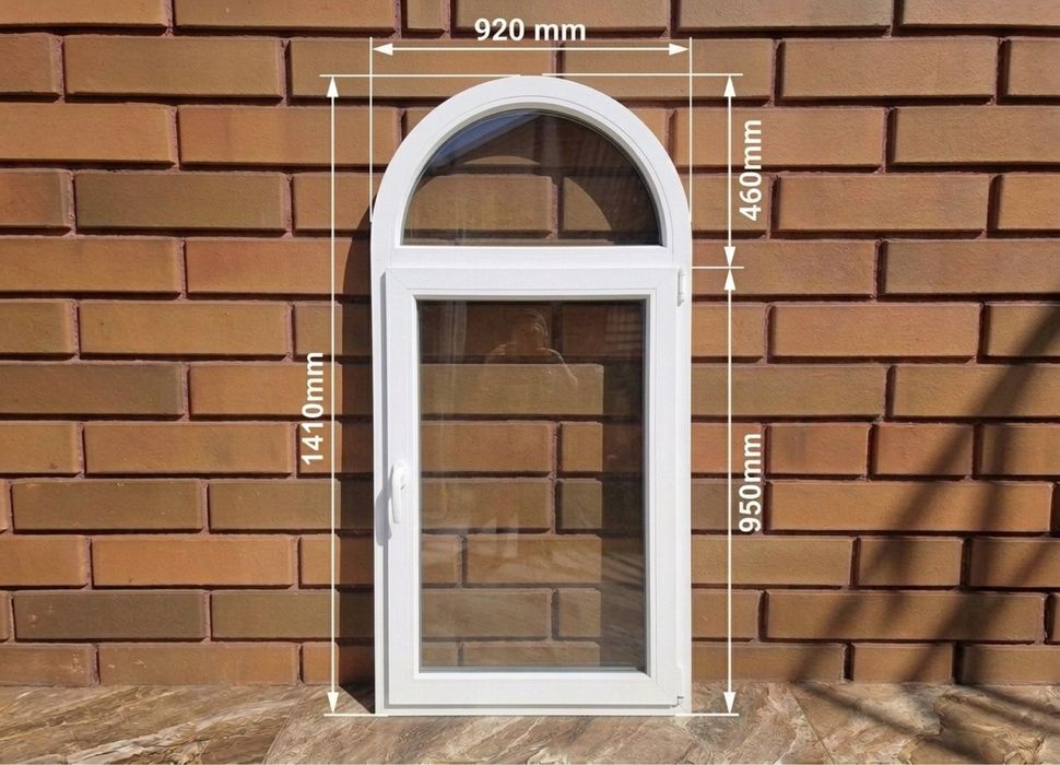 Арочное металлопластиковое окно 920×1410 за 3 дня + ЗАМЕР БЕСПЛАТНО!