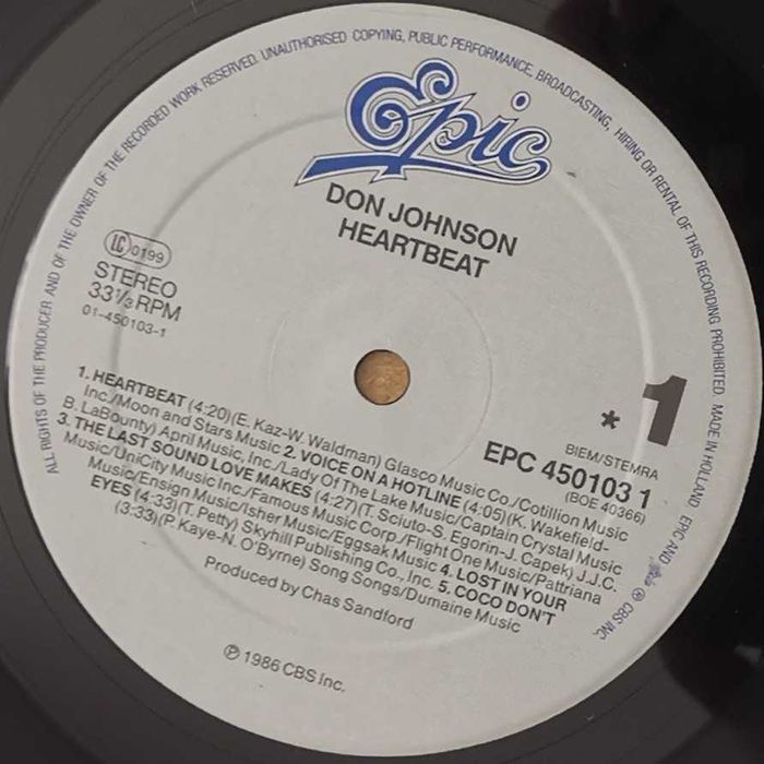 Don Johnson – Heartbeat