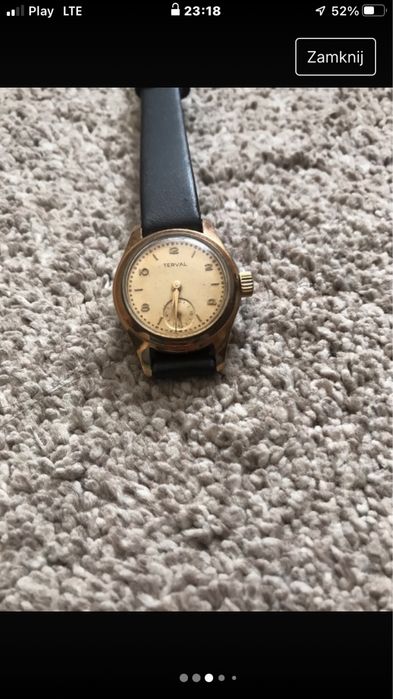 Unikat damski zegarek z lat 50