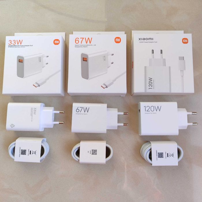 Зарядка 18W швидка MDY-10-EF Xiaomi Блок + кабель (33W, 67W, 120W)