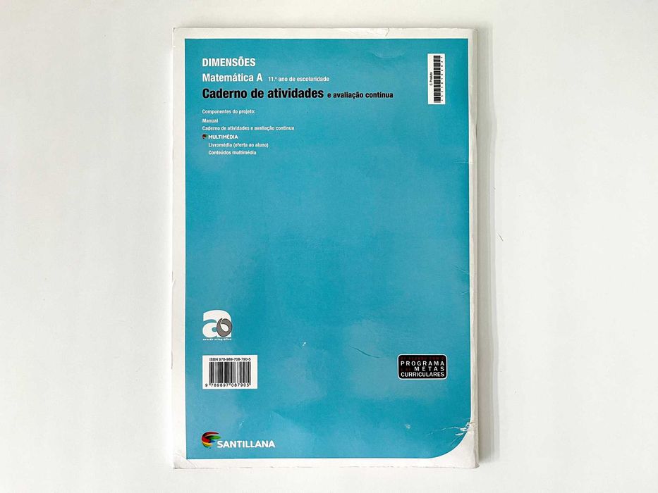 Dimensões 11  Matemática A Caderno de Atividades
