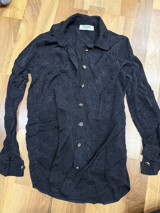 Koszula Celine S czarna