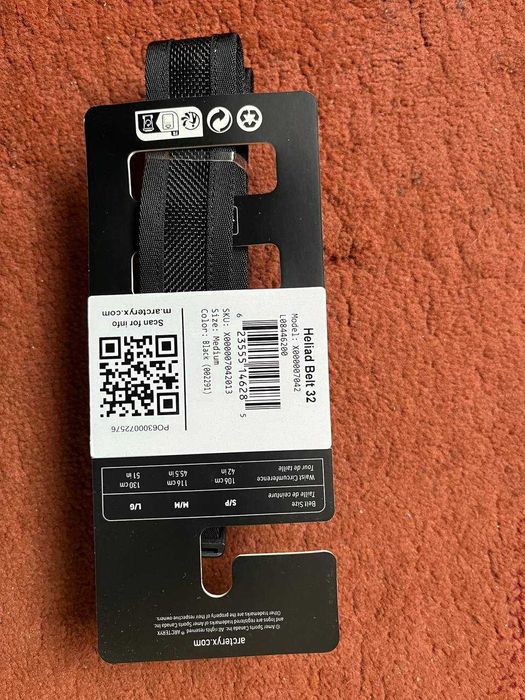 Пояс (ремінь) Arc'teryx Heliad Belt 32 Black M