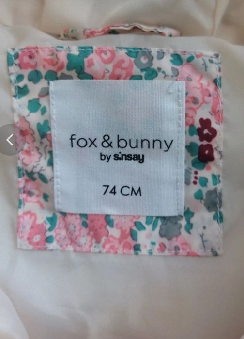 Sinsay kurtka przejściowa kwiatki r. 74