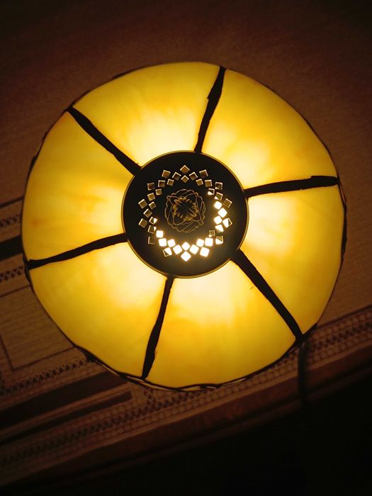 Lampa  ,,Tiffany"   kwiaty