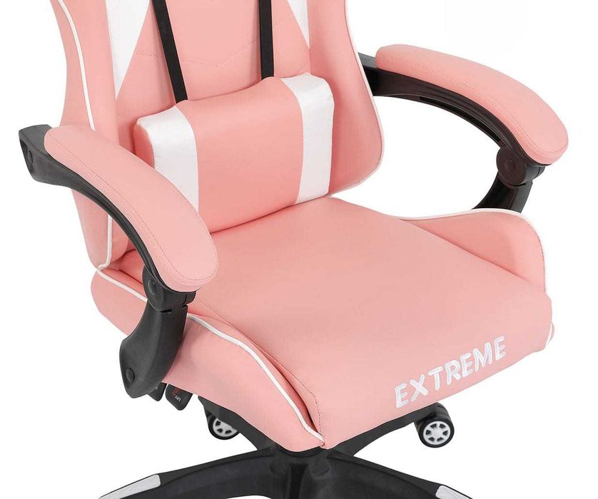Fotel gamingowy różowy EXTREME ENZO Pink | Twoje stylowe centrum dowodzenia! Regulacja