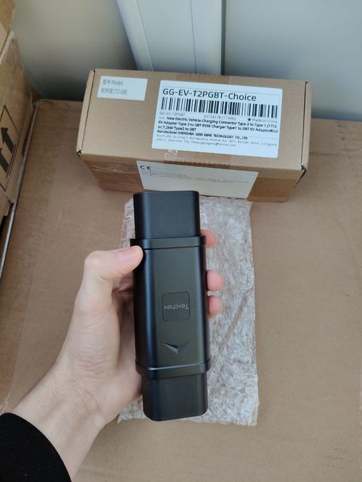 Перехідник адаптер Type 2 - Gbt 7kw 32A Teschev Для авто з Китаю