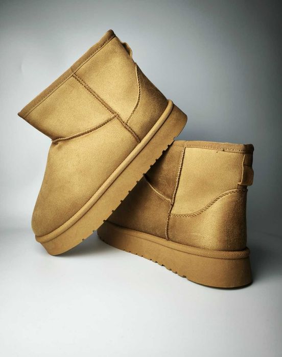 Zimowa wyprzedaż buty śniegowce botki brąz camel nowe 39