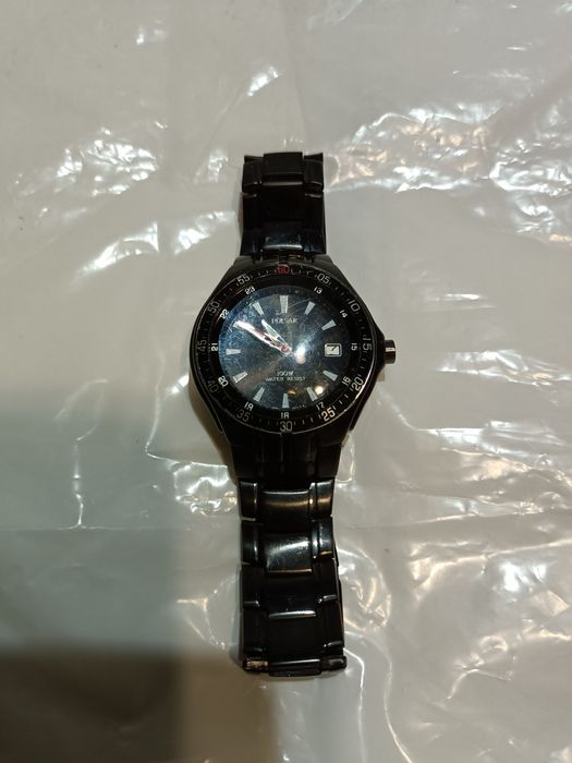 Pulsar (Seiko)em aço inoxidável preto
