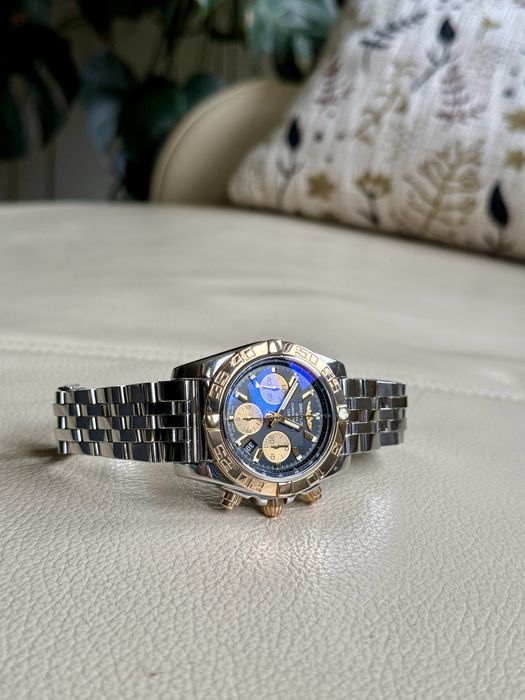 Breitling  chronomat 44 stal & zloto