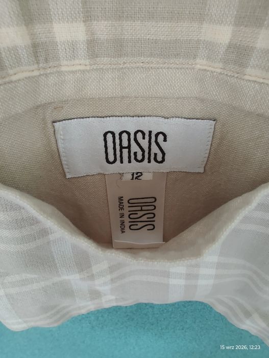 beżowa dwustronna kamizelka Oasis