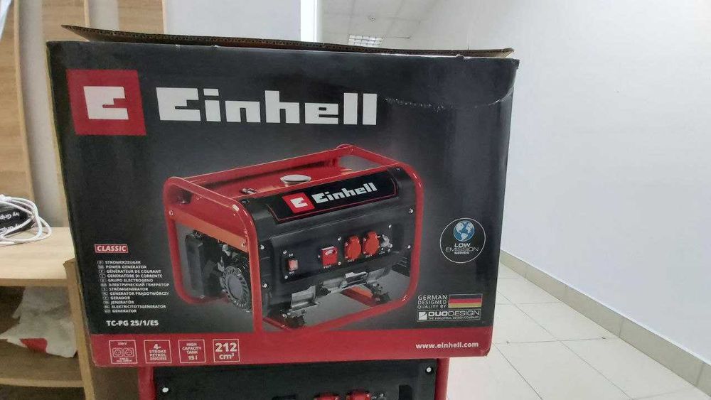 Німецький генератор Einhell TC-PG 25/1/E5 (2.1 - 2.4 кВт) – Оригінал