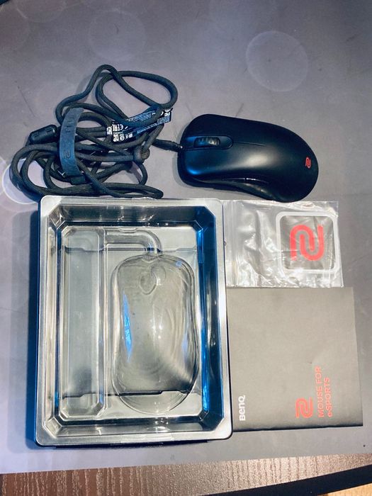 Myszka gamingowa Zowie EC1-C + slizgacze szklane Superglide