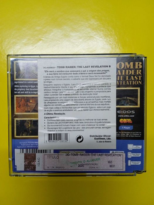 Tomb Raider The Last Revelation Sega Dreamcast