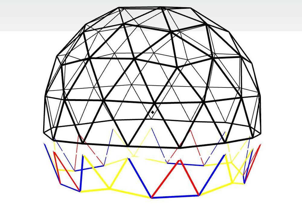 Domo V3, 6m diametr.,  30m2, 4,6m Altura