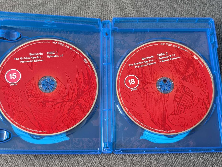 Berserk: The Golden Age Arc Memorial Edition Anime Blu-Ray