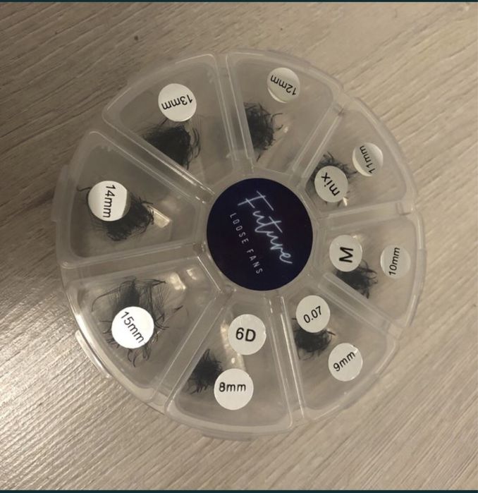 Gotowe kępki skręt M i L 500 sztuk Mix 8-15mm 3D 4D 5D 6D