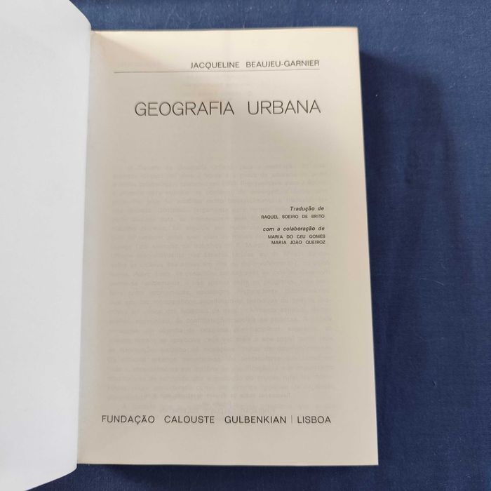 jacqueline Beaujeu Garnier - Geografia Urbana