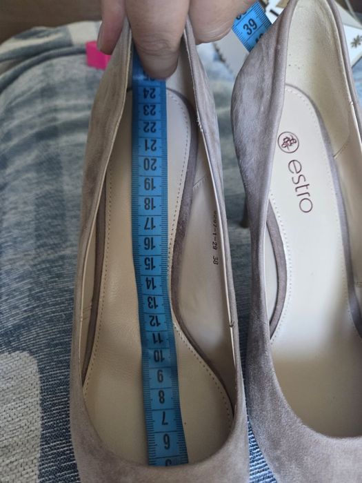Шкіряні туфлі лодочки Estro, розмір 38, можна на 37,5