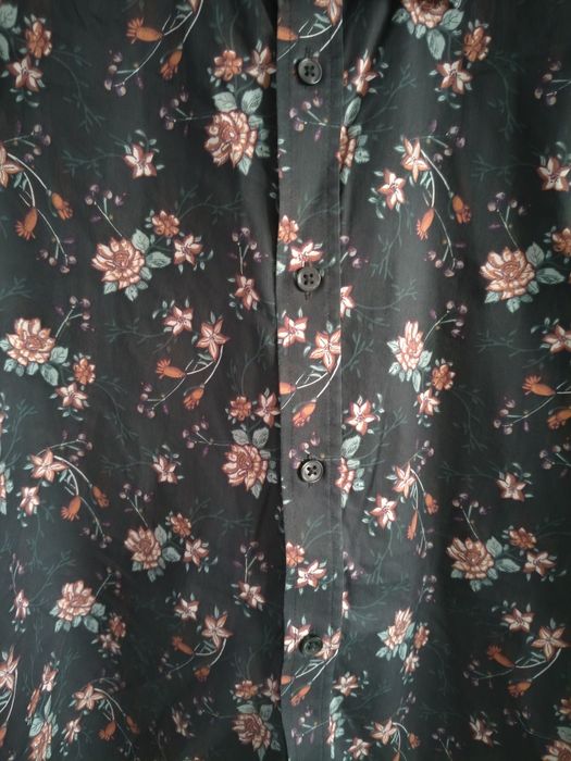 Koszula męska w kwiaty Cubus r. XL