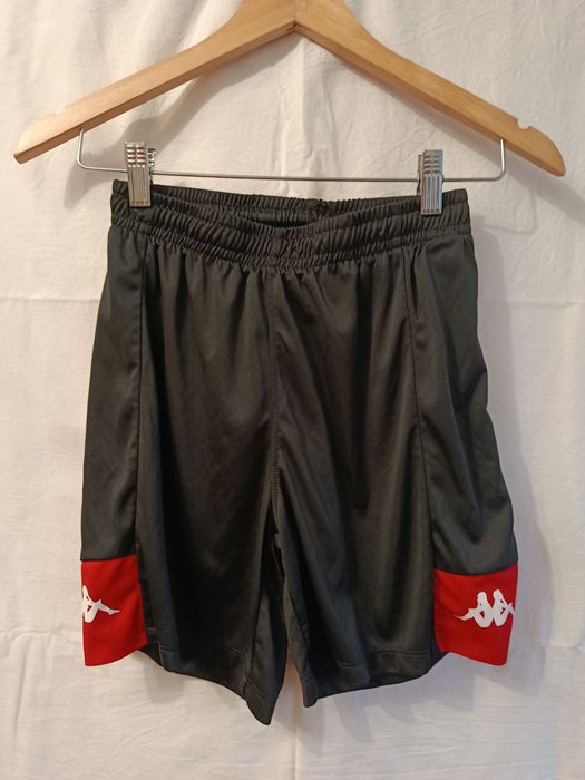 Шорти Kappa чорні з червоним вживані