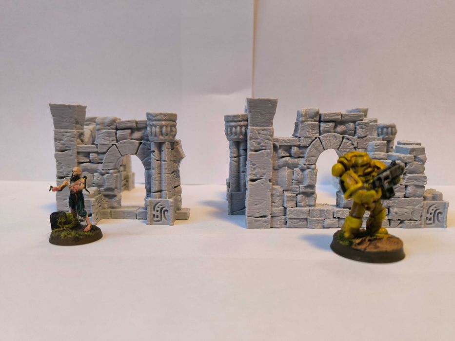 Ruinki ściany 2(Lost city) Diorama Makieta D&D