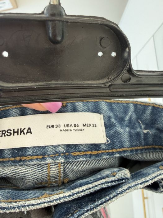 Bershka jeansy balloon barrel szerokie baggy M 38