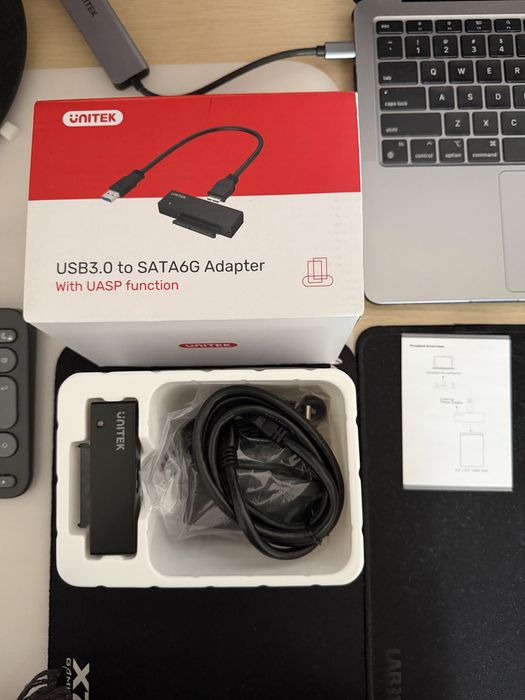 Czytnik dysków Unitek USB 3.0 - SATA III 2,5"/3,5" dysk HDD SSD Adapter + zasilacz NOWE