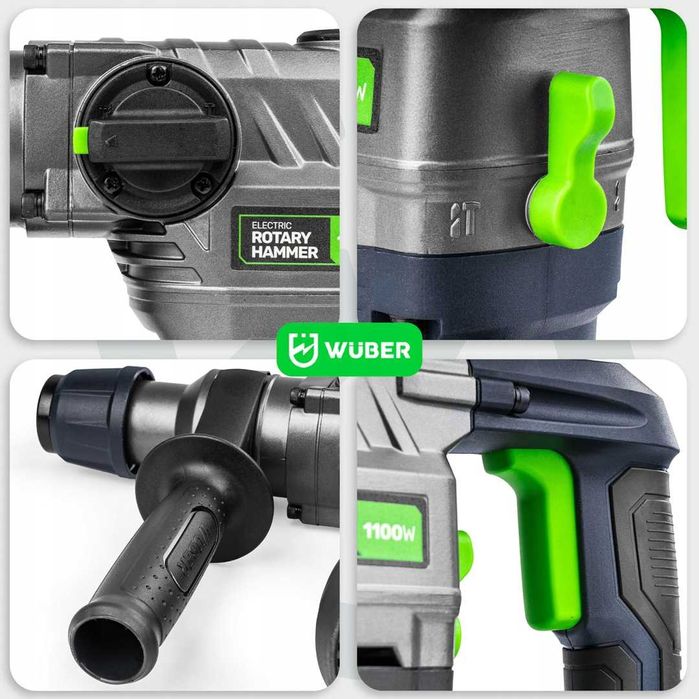 Wiertarka Młotowiertarka 5 J 1100W Młot Udarowy Sds+Wiertła Szpicak