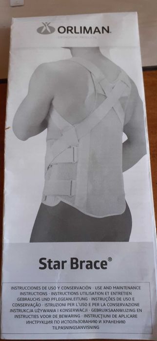 Espartilho ortopédico, StarBrace TLSO-B, tamanho 3, como novo