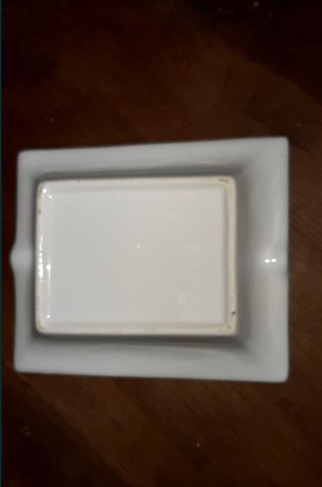 Cinzeiro Porcelana pintado à mão 1990 em estado impecável