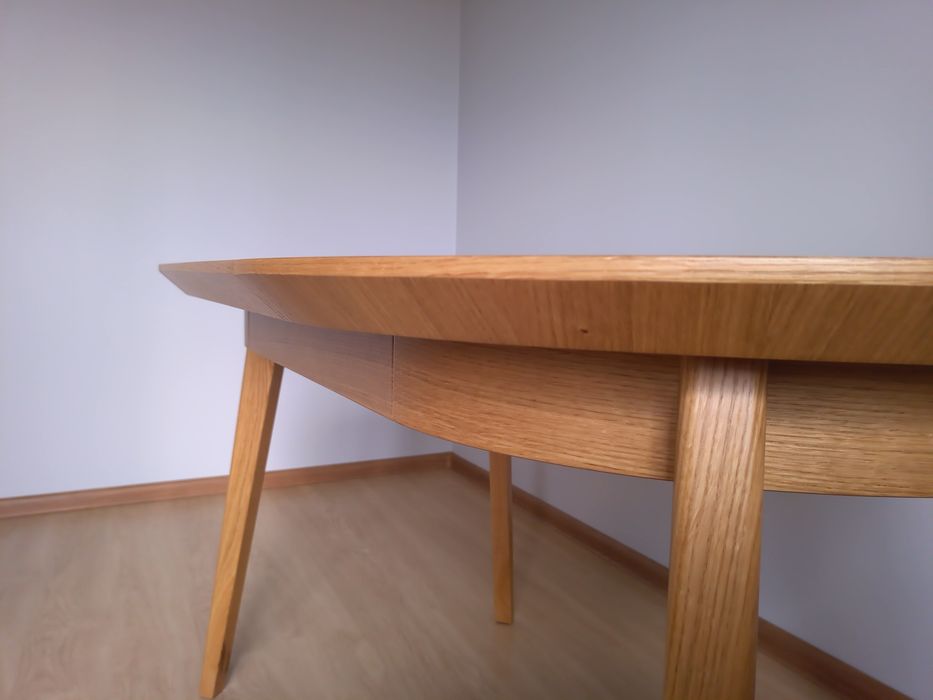 Stół okrągły rozkładany 80x130cm DĄB