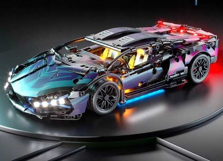 Zestaw Klocków Konstrukcyjnych Lamborghini Cyberpunk – 1314 El
