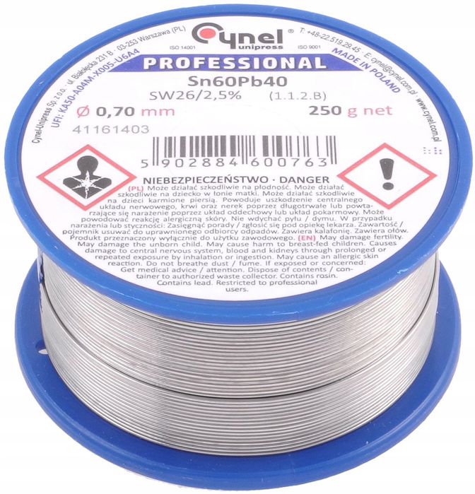 Cyna 0,7mm 250g Sn60Pb40 Cynel