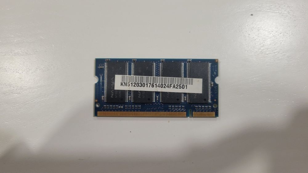 Nanya 512MB DDR-333 NT512D64SH8B0GN-6K SODIMM PC2700 NON-ECC