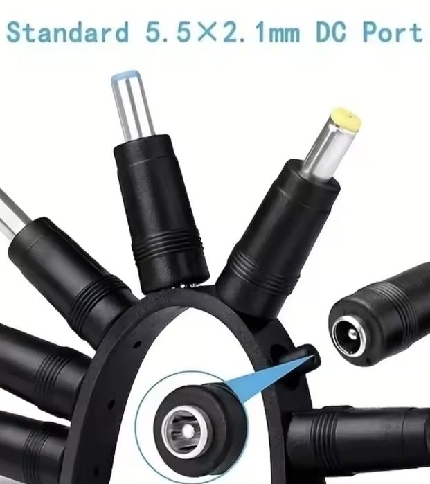 Якісний шнур живлення USB C до DC 5,5×2,1мм, швидка зарядка 140Вт