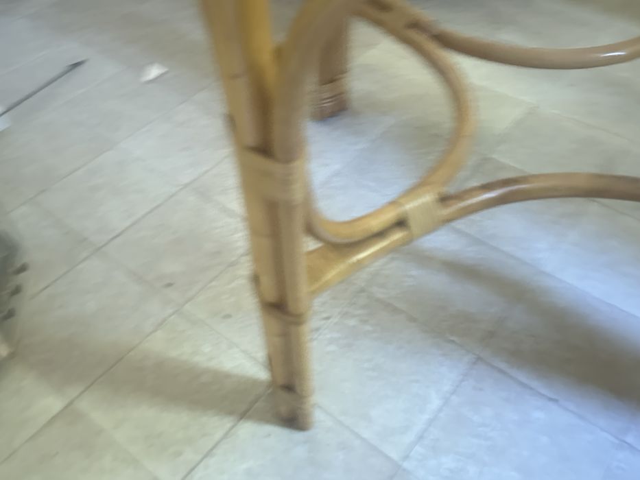 Pés de mesa de jantar em bambu