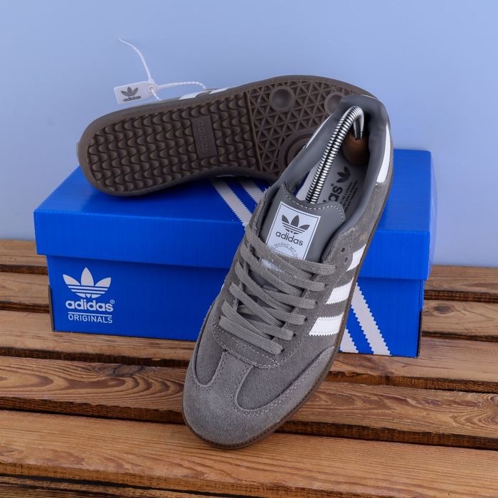 (2016) Акція! Кросівки кеди Adidas Samba замшеві сірі (41 42 ) адідас